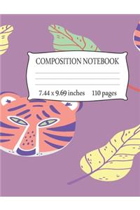 Composition Notebook 7.44 x 9.69 Inches 110 pages