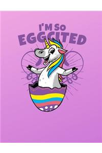 I'm So Eggcited Easter Unicorn Sketchbook