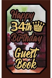 Happy 34th Birthday Guest Book