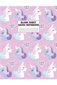 Blank Sheet Music Notebook