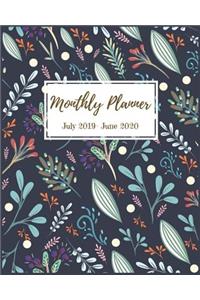 Monthly Planner July 2019- June 2020