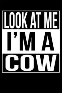 Look At Me I'm A Cow: line notebook