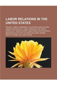 Labor Relations in the United States