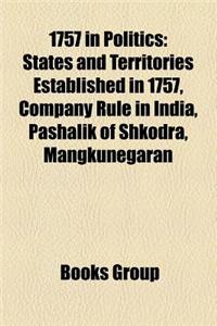 1757 in Politics