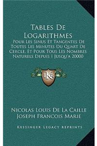 Tables de Logarithmes