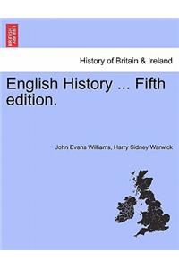 English History ... Fifth Edition.