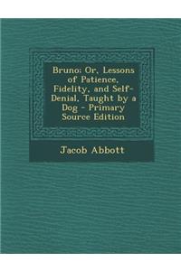 Bruno; Or, Lessons of Patience, Fidelity, and Self-Denial, Taught by a Dog
