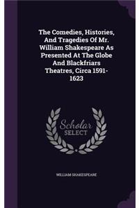 The Comedies, Histories, And Tragedies Of Mr. William Shakespeare As Presented At The Globe And Blackfriars Theatres, Circa 1591-1623