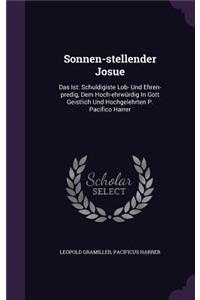 Sonnen-stellender Josue