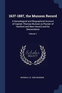 1637-1887, THE MUNSON RECORD: A GENEALOG