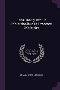 Diss. Inaug. Iur. de Inhibitionibus Et Processu Inhibitivo