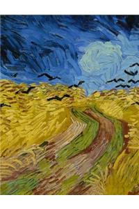 Wheatfield with Crows, Vincent Van Gogh. Ruled Journal