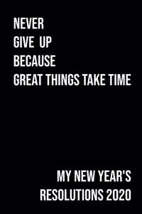 2020 My New Year Resolution Journal