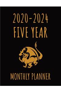 Flaming Dragon - 2020-2024 Five Year Monthly Planner