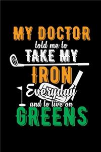 My doctor told me to take my iron