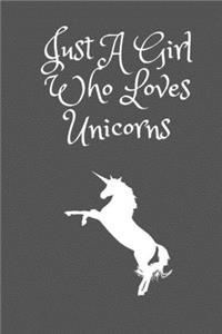 Just A Girl Who Loves Unicorns Green