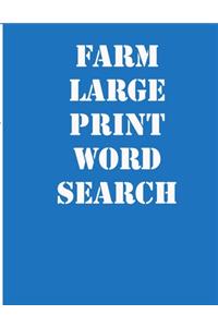 farm large print word search