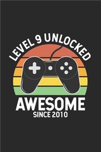 Level 9 Unlocked Awesome Since 2010