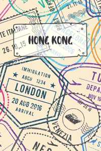 Hong Kong: Dotted Travel Diary Notebook or Journey Dotted Grid Journal - Holiday Trip Pocketbook for Men and Women with Dots