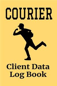 Courier Client Data Log Book: 6 x 9 Professional Delivery Messenger Client Tracking Address & Appointment Book with A to Z Alphabetic Tabs to Record Personal Customer Information