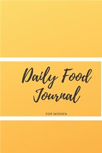 Daily Food Journal For Women