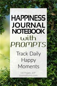 Happiness Journal Notebook With Prompts