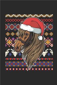 Ugly Christmas - Horse: Graph Ruled Notebook / Journal (6" X 9" - 5 X 5 Graph Ruled) - Christmas Gift for Kids, Teens, Mom And Dad