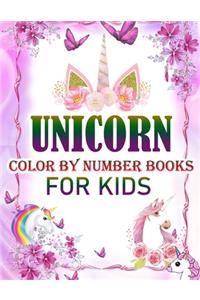 Unicorn Color By Number Books For Kids