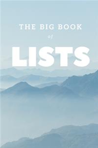 The Big Book of Lists, A Blank List Journal - 6x9