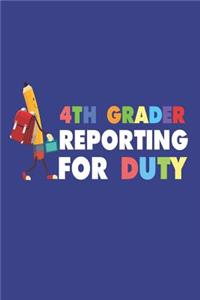 4th Grader Reporting For Duty