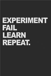 Experiment Fail Learn Repeat