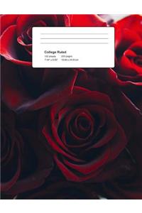 Roses Composition Book - Roses Are Red