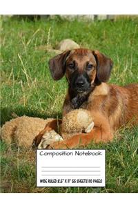Composition Notebook Wide Ruled 8.5 X 11 55 Sheets 110 Pages