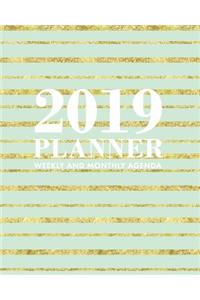 2019 Planner Weekly and Monthly Agenda