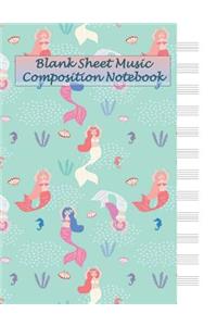 Blank Sheet Music Composition Notebook
