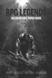 RPG Legends Hexagon Grid Paper Book