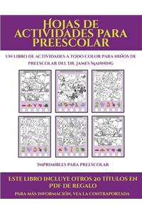 Imprimibles para preescolar (Hojas de actividades para preescolar)