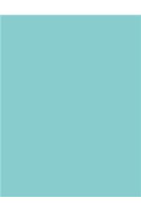 Caribbean Blue 101 - Blank with Bar & Scroll Borders Notebook