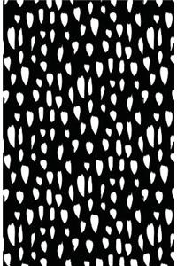 Journal Notebook Abstract Splashes In Black