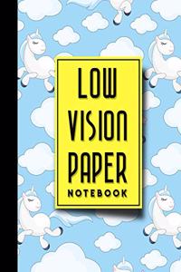 Low Vision Paper Notebook