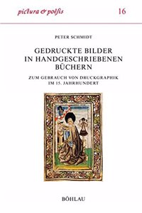 Gedruckte Bilder in Handgeschriebenen Buchern