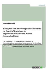 Wortschatzarbeit im Englischunterricht