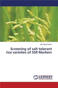 Screening of salt tolerant rice varieties of SSR Markers