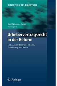Urhebervertragsrecht in Der Reform