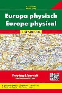 Europe Physical Road Map 1:3 500 000