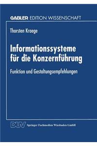 Informationssysteme Für Die Konzernführung