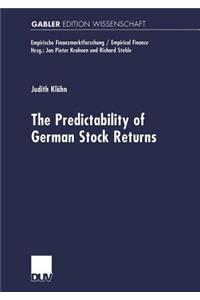 Predictabilty of German Stock Returns