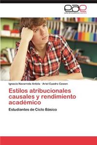 Estilos atribucionales causales y rendimiento académico