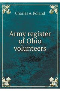 Army register of Ohio volunteers