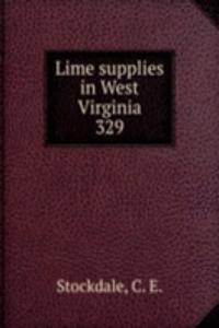 Lime supplies in West Virginia